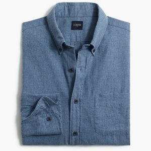 NWT J. Crew Twill Button Down L